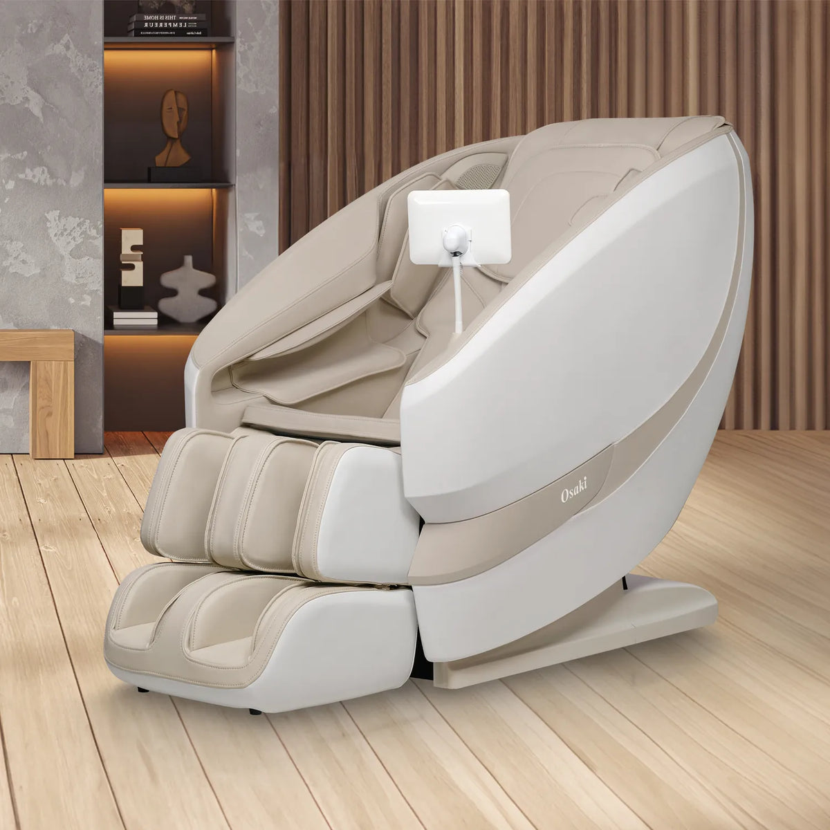 Osaki Oasis Taupe in a modern living room